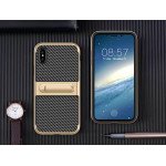 Wholesale Apple iPhone X (Ten) Slim Fit Kickstand Hybrid Case (Rose Gold)